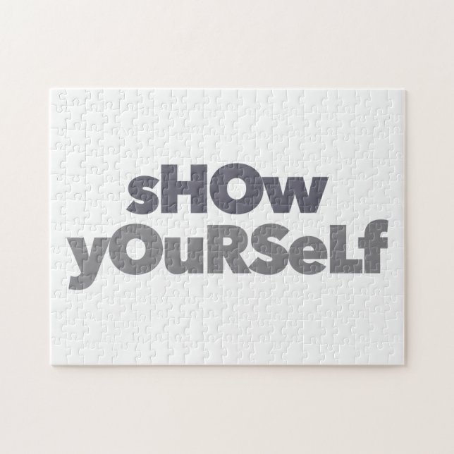 Modern, simple, bold, urban design Show Yourself Jigsaw Puzzle (Horizontal)