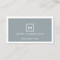 MODERN & SIMPLE BOX LOGO in SLATE BLUE