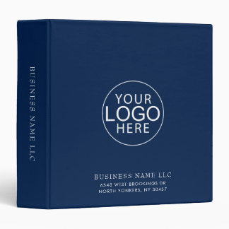 Modern Simple Business Logo Employees Custom Binder