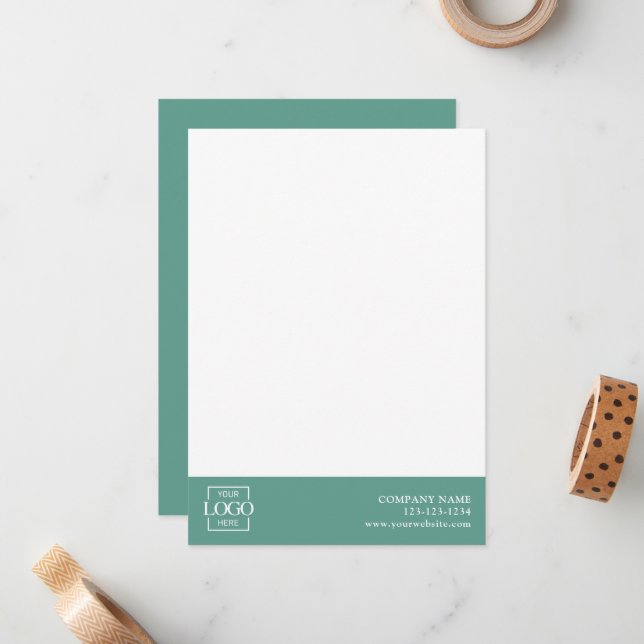 Modern Simple Business Logo Professional Editable Card (Front/Back In Situ)