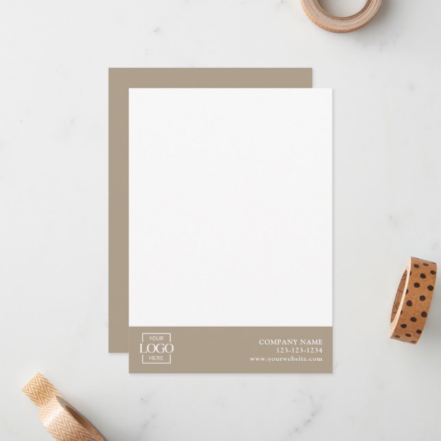 Modern Simple Business Logo Professional Editable Card (Front/Back In Situ)