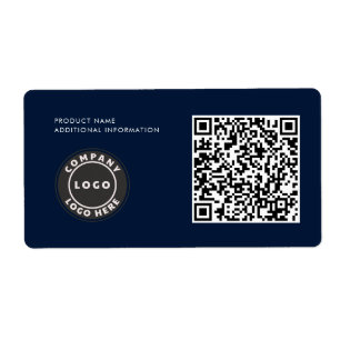 Modern Simple Business Logo QR Code Product ID