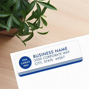 Modern Simple Business Logo Return Address Label