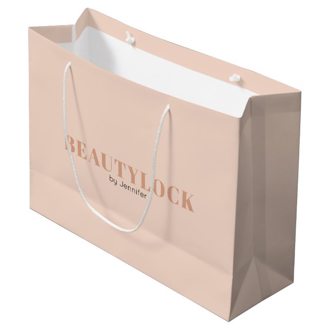 Modern Simple Business Promotional/Shopping Large Gift Bag (Front Angled)