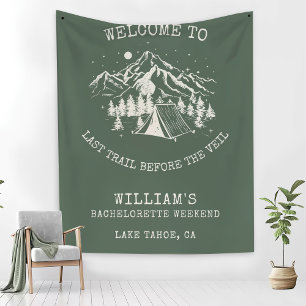 Modern Simple Camp Bachelorette Party  Fleece Blanket