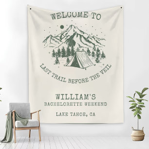 Modern Simple Camp Bachelorette Party  Fleece Blanket