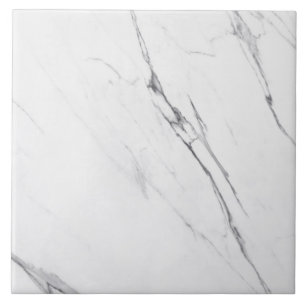 Modern Simple Carrara White Faux Marble Tile