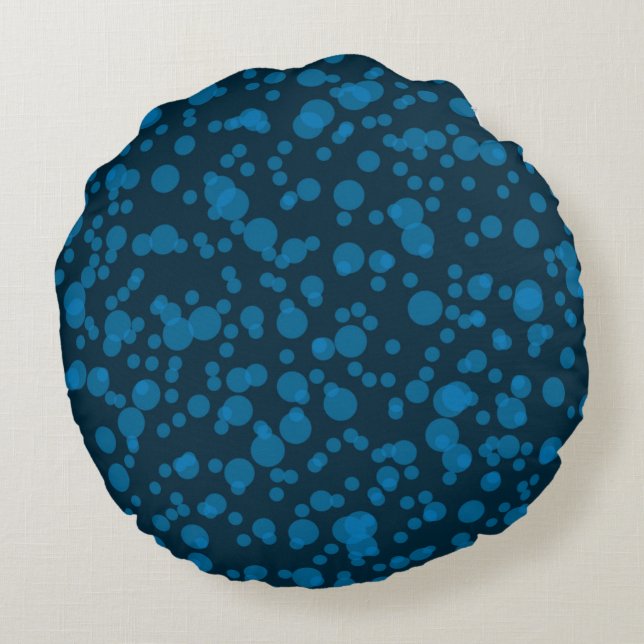 Modern, simple celebration concept graphic art round pillow (Back)