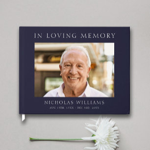Modern Simple Celebration of Life Guest Book