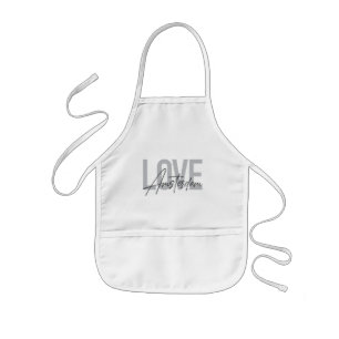 Modern, simple, chic, cool design Love Amsterdam Kids Apron