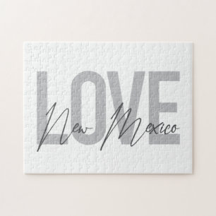 Modern, simple, chic, cool design Love New Mexico Jigsaw Puzzle