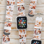 Modern Simple Chic Custom Eleven Photo Collage Apple Watch Band<br><div class="desc">Add eleven (11) custom photos of your pet and pet's name. Add your photos and if needed,  unmask the group of photo and frame,  adjust the image against the frame,  then click mask. 

Available here:
http://www.zazzle.com/store/produkto</div>