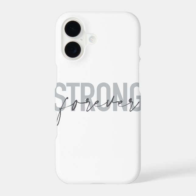 Modern, simple, chic elegant design Strong Forever (Back)