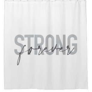 Modern, simple, chic elegant design Strong Forever