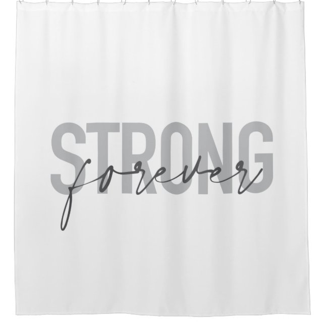 Modern, simple, chic elegant design Strong Forever (Front)