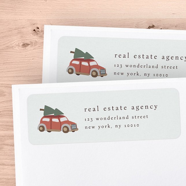 Modern Simple Chic Real Estate Business Address (Creator Uploaded)