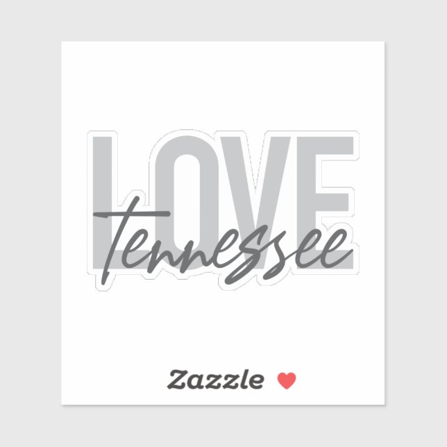 Modern, simple, chic, urban design Love Tennessee (Sheet)