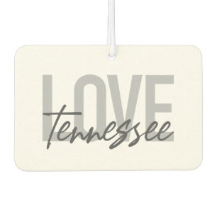 Modern, simple, chic, urban design Love Tennessee Air Freshener