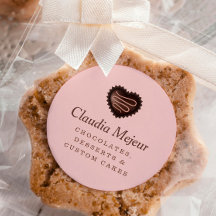 Modern Simple Chocolate Baker Pink