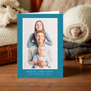 Modern Simple Christmas Custom Photo Holiday Card