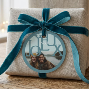 Modern Simple Christmas Gift Photo Tag 
