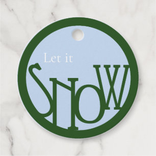 Modern Simple Christmas Gift Wrapping Tag