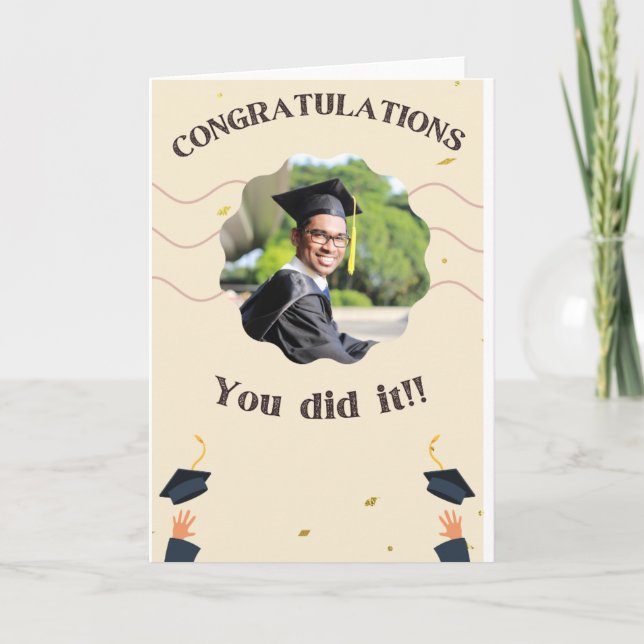 Modern Simple Class of 2023 Graduation Party Invit Card (Front)