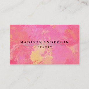 Modern Simple & Classic Beauty Pink Business Card
