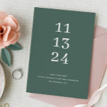 Modern simple clean sage green minimalist wedding save the date<br><div class="desc">Modern simple clean minimalist wedding Save the Date in shades of sage green colour. Please contact me if you need additional items.</div>