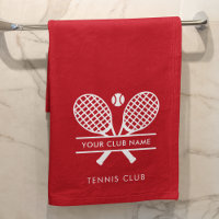 Modern Simple Club Name Tennis Team Red