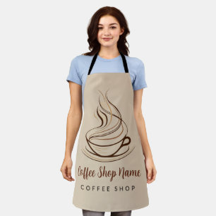 Modern Simple Coffee Shop professional  shop Apron