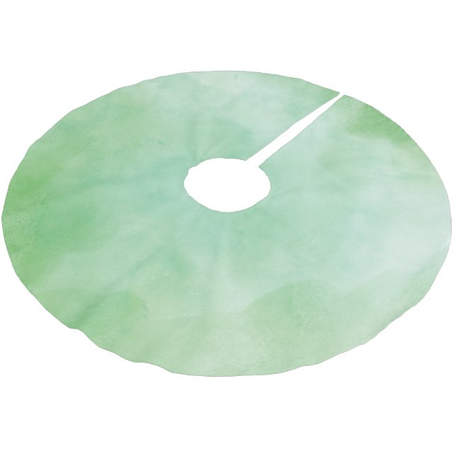 Modern Simple colour gradient Merry Xmas Pattern Brushed Polyester Tree Skirt (Angled)