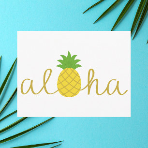 Modern Simple Colourful Island Aloha Postcard