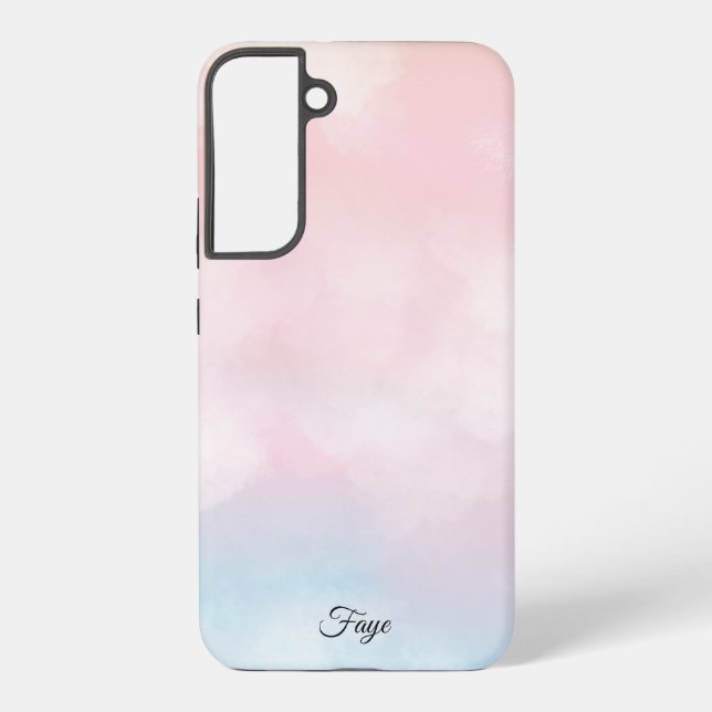 Modern Simple Colourful rainbow gradient galaxy se Samsung Galaxy S22+ Case (Back)