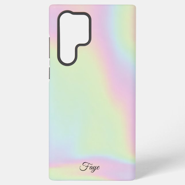 Modern Simple Colourful rainbow gradient galaxy se Samsung Galaxy S22 Ultra Case (Back)