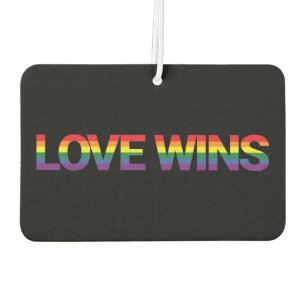Modern, simple, colourful, vibrant design Love Win Air Freshener