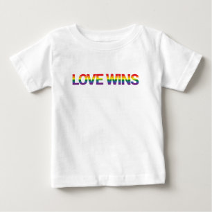 Modern, simple, colourful, vibrant design Love Win Baby T-Shirt