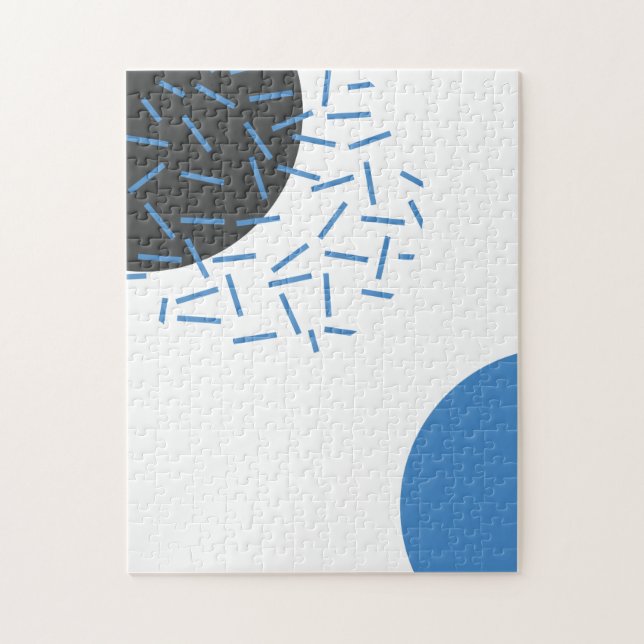 Modern, simple, cool, abstract, graphic pattern jigsaw puzzle (Vertical)