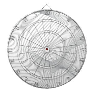 Modern, simple, cool, abstract motion wave pattern dartboard