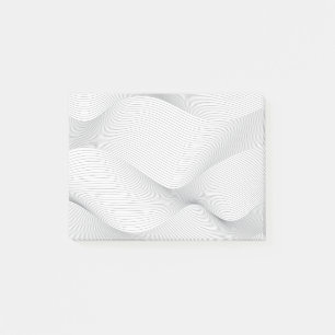 Modern, simple, cool, abstract motion wave pattern post-it notes