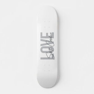 Modern, simple, cool design Love South Carolina Skateboard