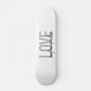 Modern, simple, cool design of Love Indianapolis Skateboard