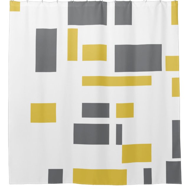 Modern, simple, cool geometric yellow grey pattern (Front)