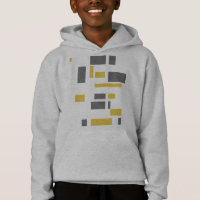 Modern, simple, cool geometric yellow grey pattern