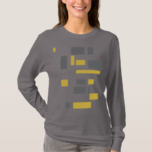 Modern, simple, cool geometric yellow grey pattern T-Shirt