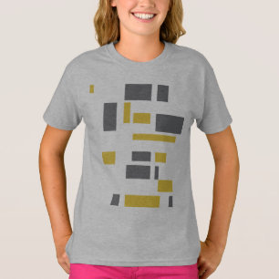 Modern, simple, cool geometric yellow grey pattern T-Shirt