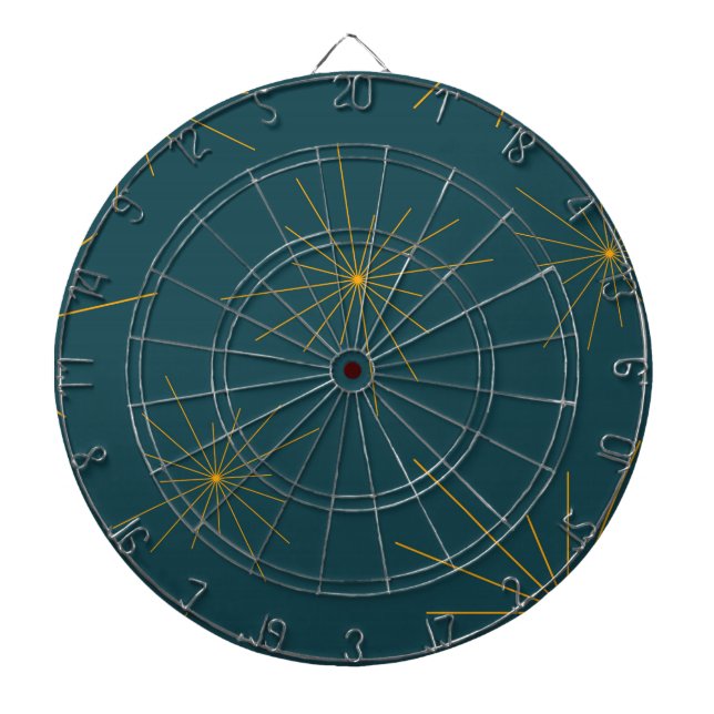 Modern, simple, cool, trendy light abstraction dartboard (Front)