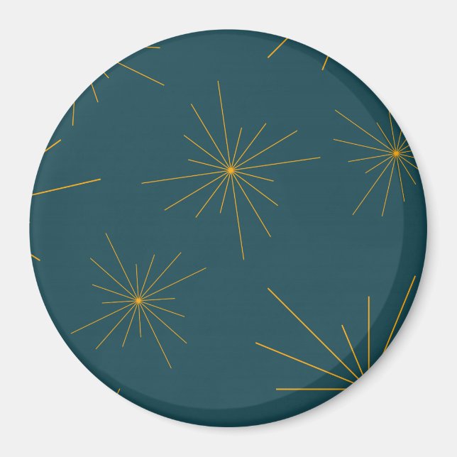 Modern, simple, cool, trendy light abstraction magnet (Front)