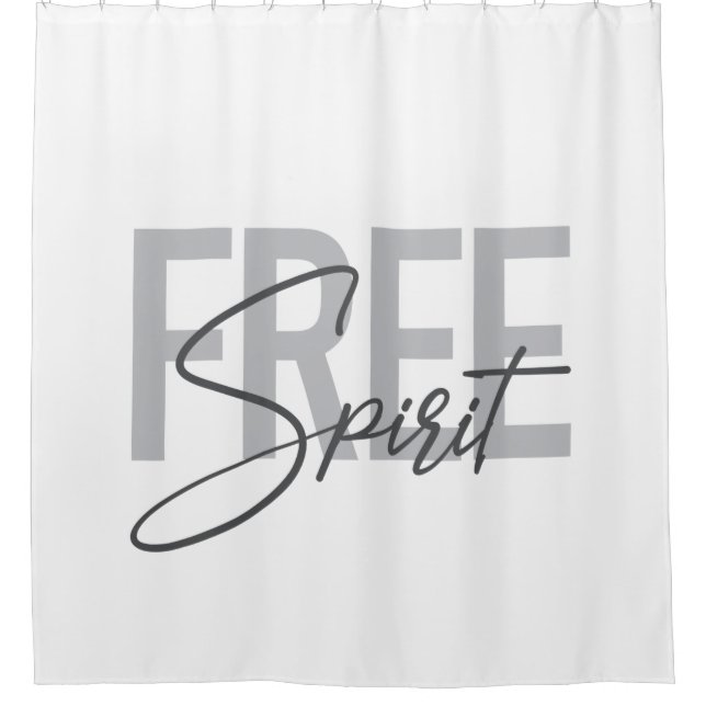 Modern, simple, cool typography of Free Spirit (Front)