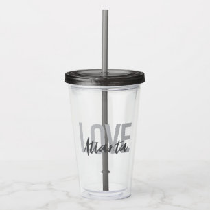 Modern, simple, cool, urban design Love Atlanta Acrylic Tumbler